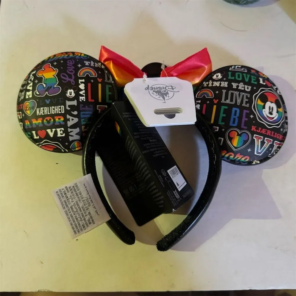 Disney Parks Mickey Mouse Pride Love Ear Headband Unisex Adult